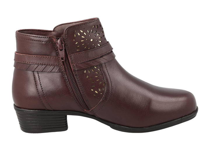Women's Wide Fit DB Sky Boots in Black Leather - Image 1
