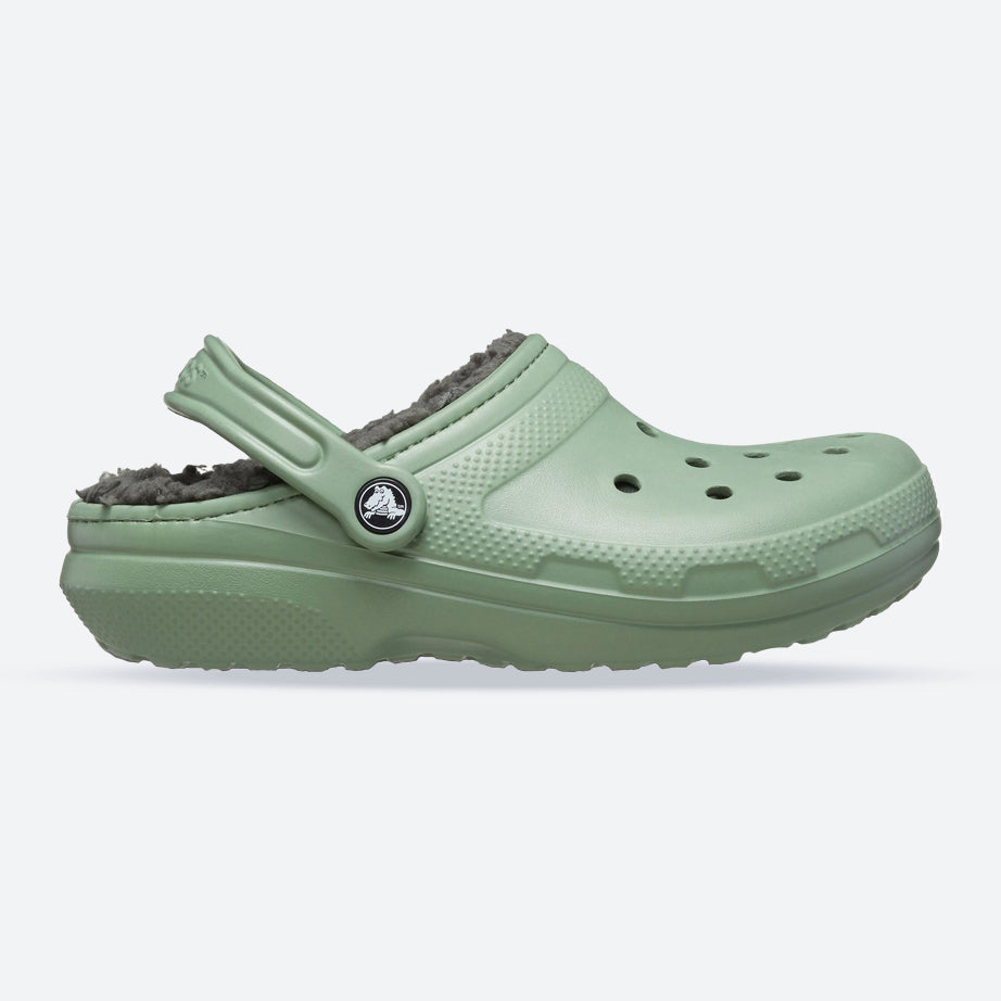 Men's Crocs 203591 Classic Lined Clog Sandals in Moss/Multi - Image 1