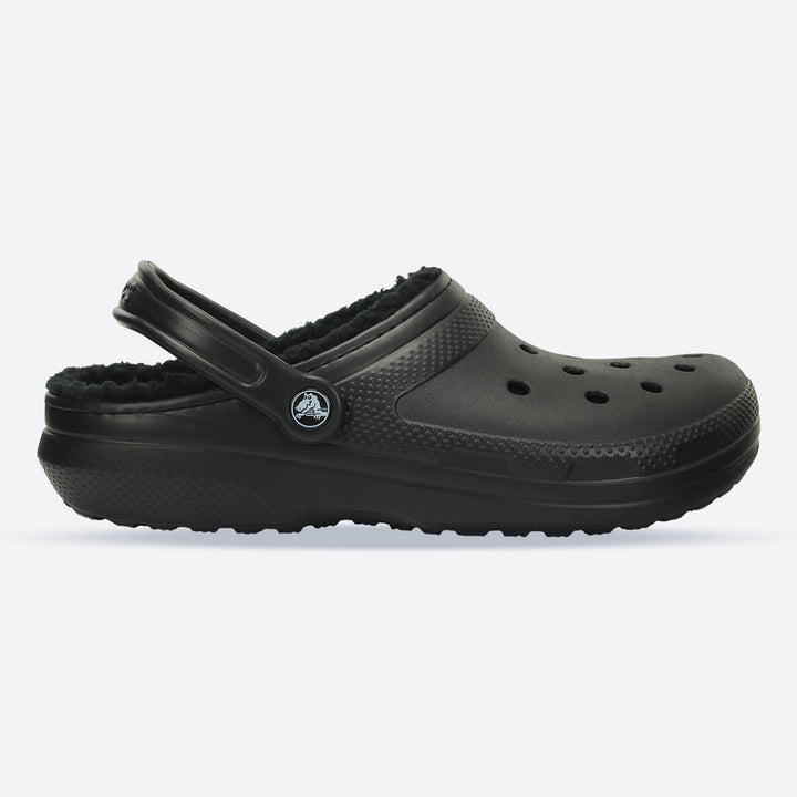Women's Crocs 203591 Classic Lined Clog Sandals in Black - Image 1