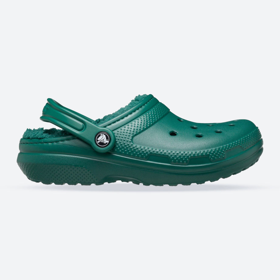 Women's Crocs 203591 Classic Lined Clog Sandal in Emerald - Image 1