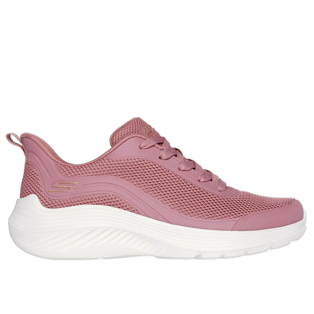 Women's Wide Fit Skechers 117483 Bobs Sport Squad Waves Still Wading Trainers in Black - Image 11