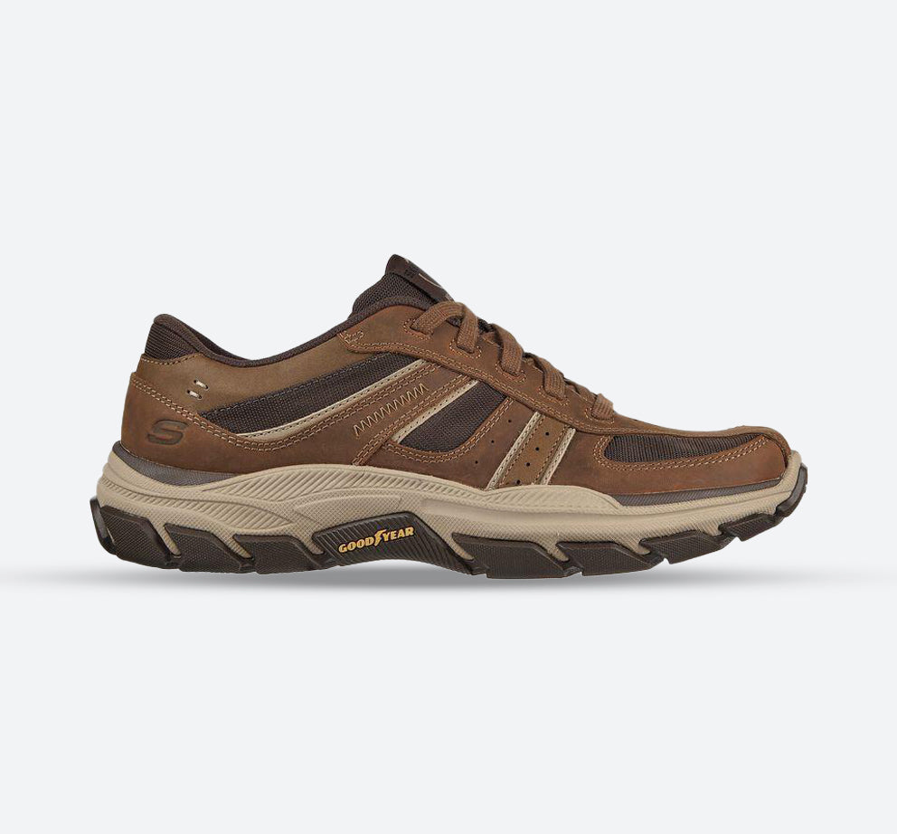 Men's Relaxed Fit Skechers 204330 Respected Edgemere Good Year Walking Trainers in Black - Image 7