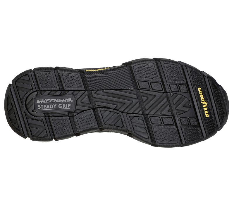 Men's Relaxed Fit Skechers 204330 Respected Edgemere Good Year Walking Trainers - Black in Black - Image 6