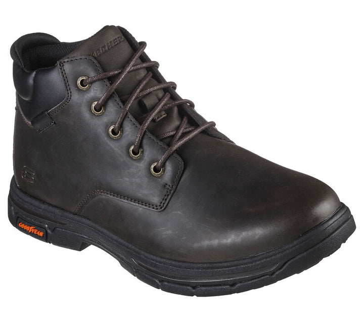 Men's Wide Fit Skechers 204394 Segment 2.0 Brogden Boots in Desert/Brown - Image 1