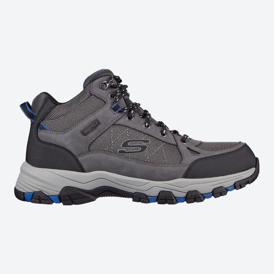 Men's Wide Fit Skechers 204477 Selmen Melano Hiking Boots in Chocolate - Image 10