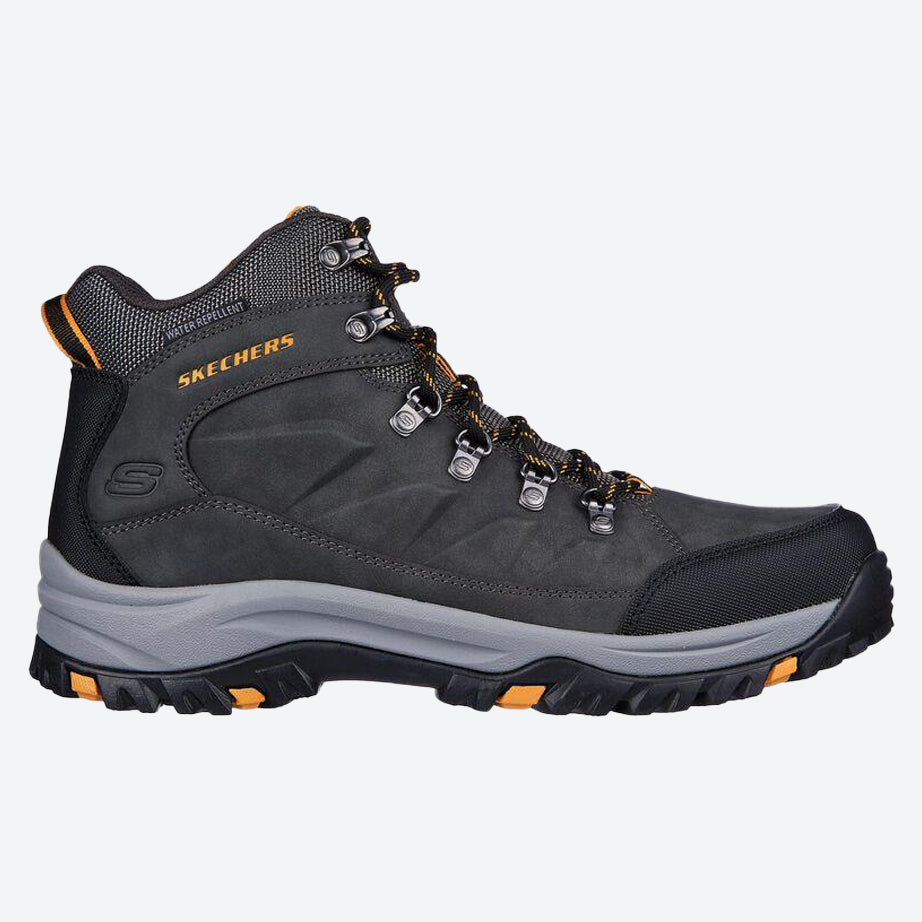 Men's Relaxed Fit Skechers 204642 Relment Daggett Hiking Boots in Chocolate - Image 8
