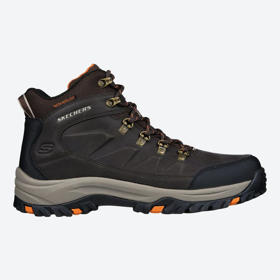 Men's Relaxed Fit Skechers 204642 Relment Daggett Hiking Boots in Chocolate - Image 2