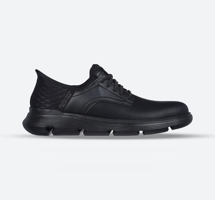Men's Wide Fit Skechers 205046 Slip-ins Garza Gervin Trainers - Black in Black - Image 1