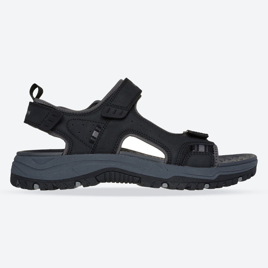 Men's Relaxed Fit Skechers 205139 Prewitt Rigdon Sandals in Black - Image 1