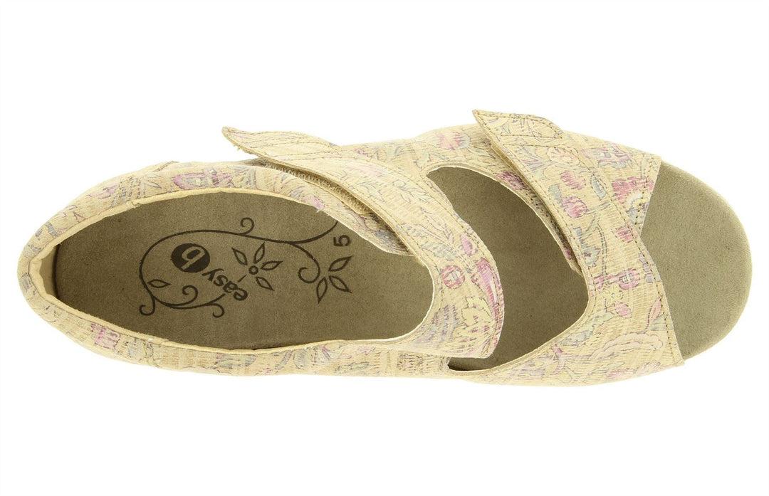 Womens Wide Fit DB Eider Sandals in Navy Print Nubuck - Image 10