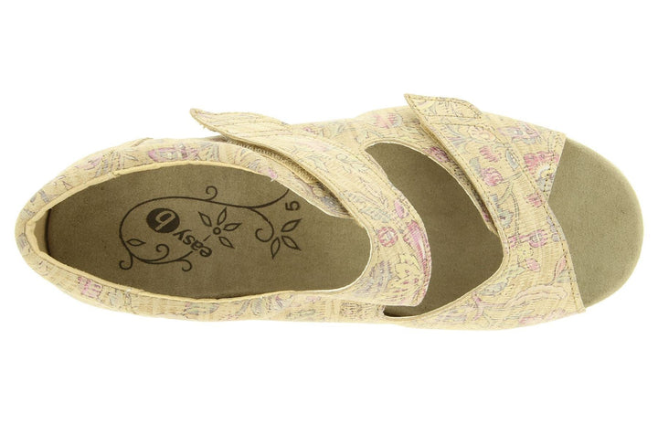 Womens Wide Fit DB Eider Sandals in Navy Print Nubuck - Image 1
