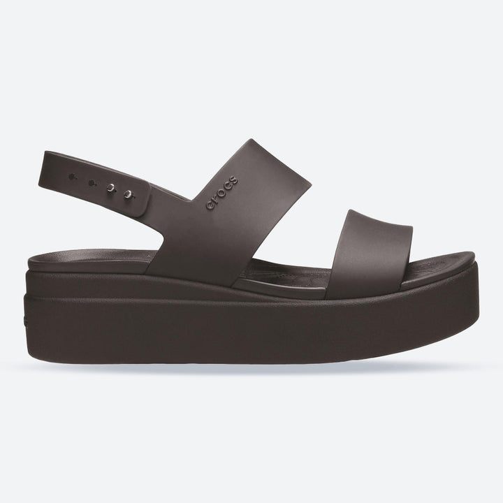 Women's Crocs 206453 Brooklyn Low Wedge Sandals in Black - Image 1