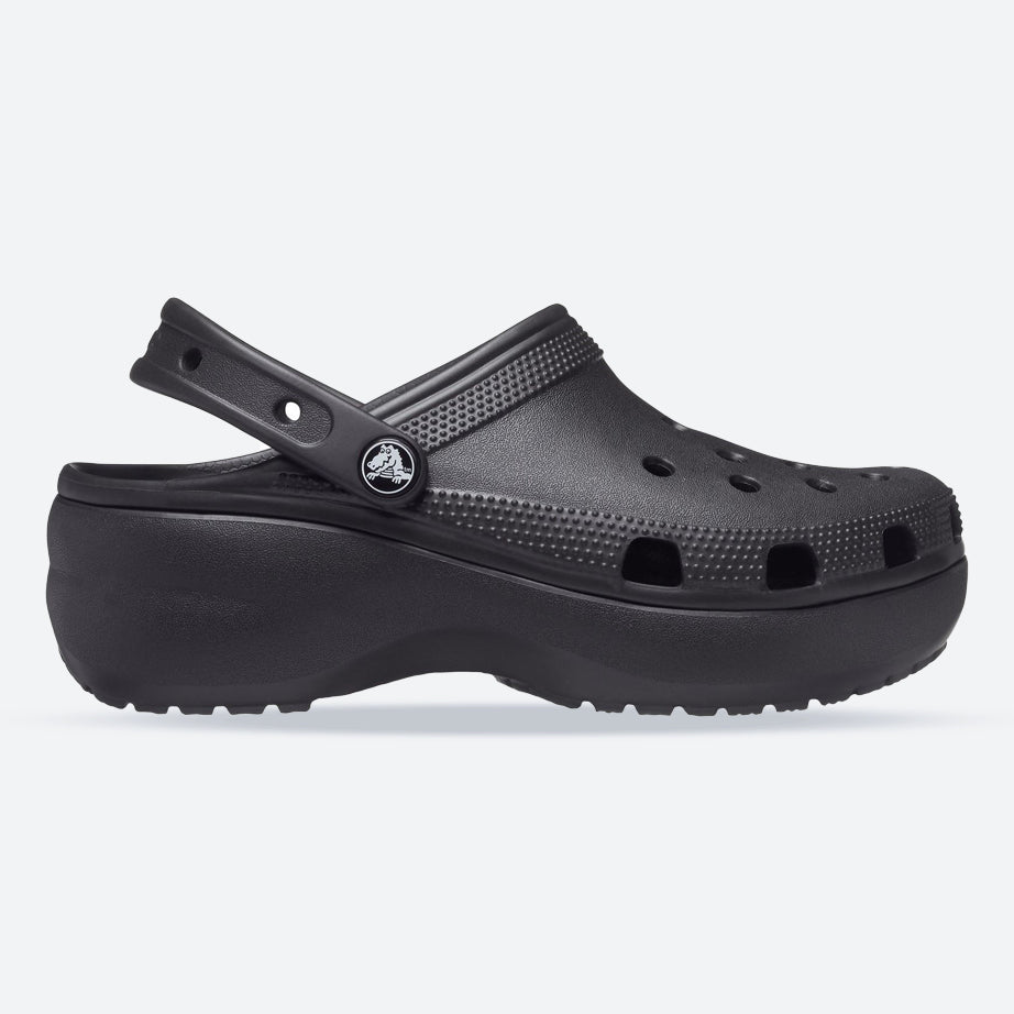 Women's Crocs 206750 Classic Platform Clog Sandals in Black - Image 1