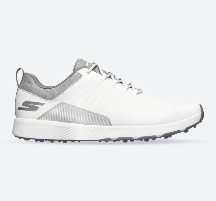 Men's Wide Fit Skechers 214022 Elite 4 Victory Go Golf Trainers in White/Grey - Image 1