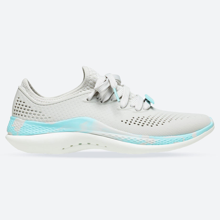 Women's Crocs 207632 Literide 360 Marbled Pacer Shoes in White/Multi - Image 1