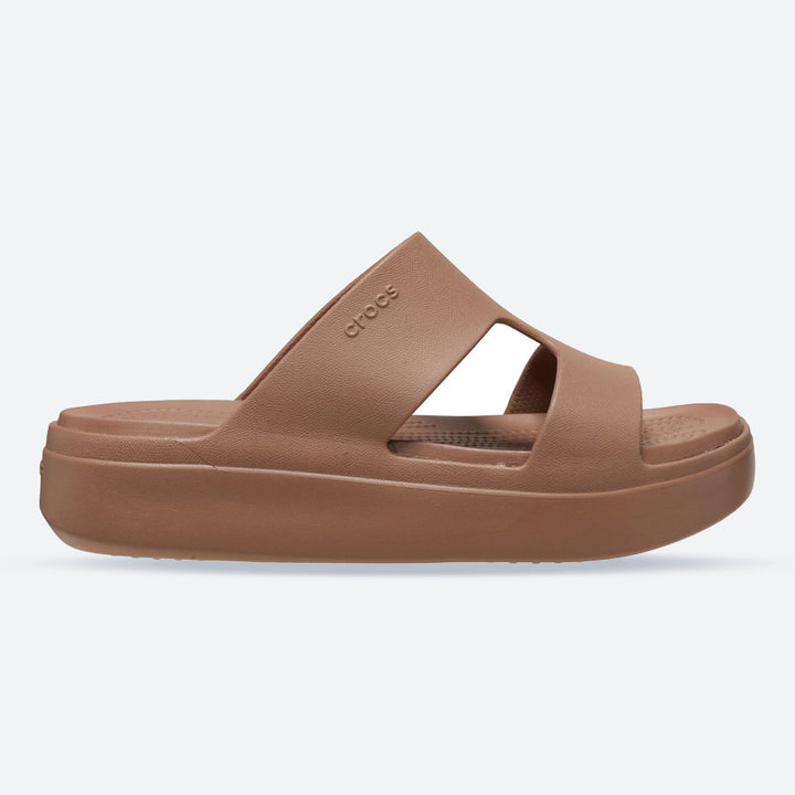Women's Crocs 209409 Getaway Platform H-Strap Slippers in Latte - Image 1