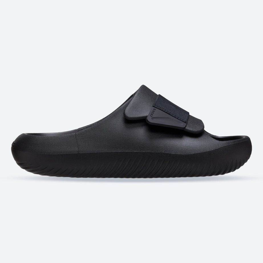 Women's Crocs 209413 Mellow Luxe Slippers in Black - Image 1
