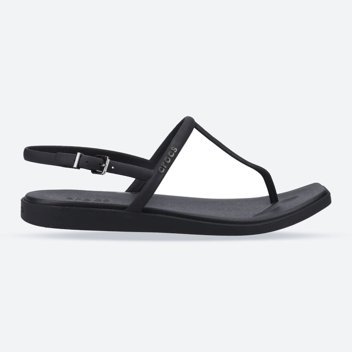 Women's Crocs 209793 Miami Thong Flip Sandals in Black - Image 1