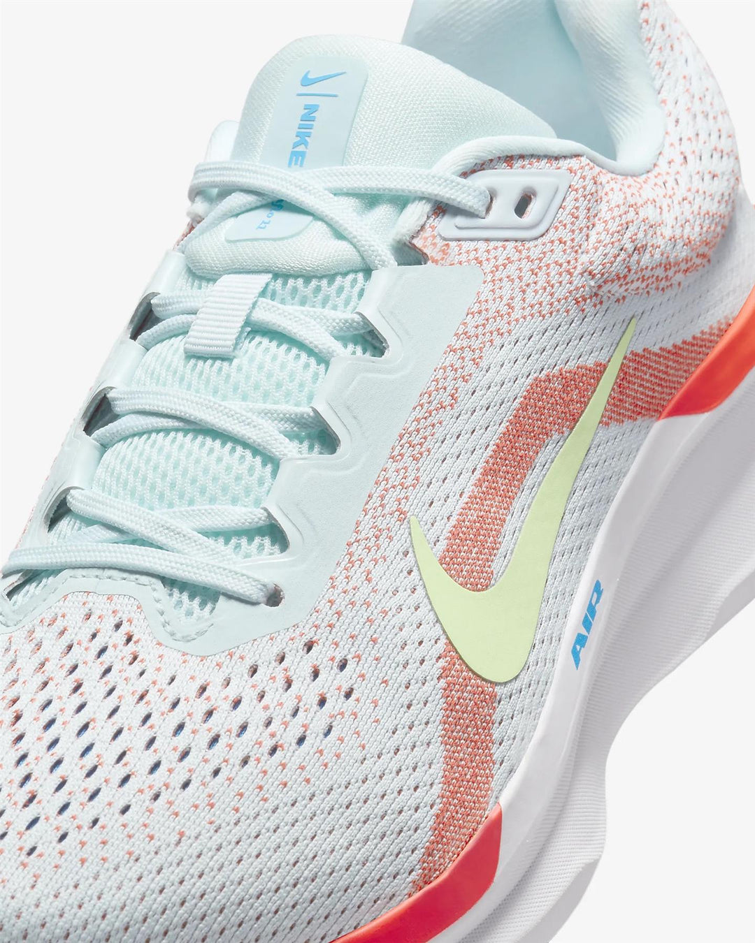 Women's Wide Fit Nike FQ8794-402 Winflo 11 Trainers in Blue Barely Volt - Image 5