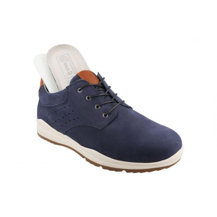 Men's Wide Fit DB Benjamin Shoes in Navy Nubuck - Image 5