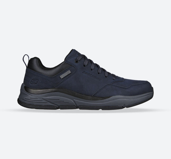 Men's Wide Fit Skechers 210021 Benago Hombre Walking Trainers - Navy in Navy - Image 1
