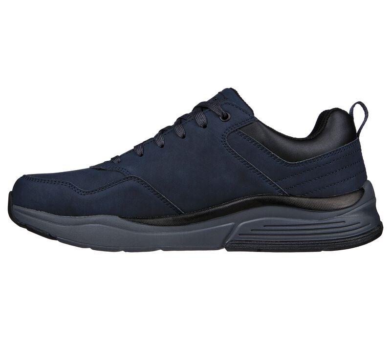 Men's Wide Fit Skechers 210021 Benago Hombre Walking Trainers in Dark Brown - Image 11