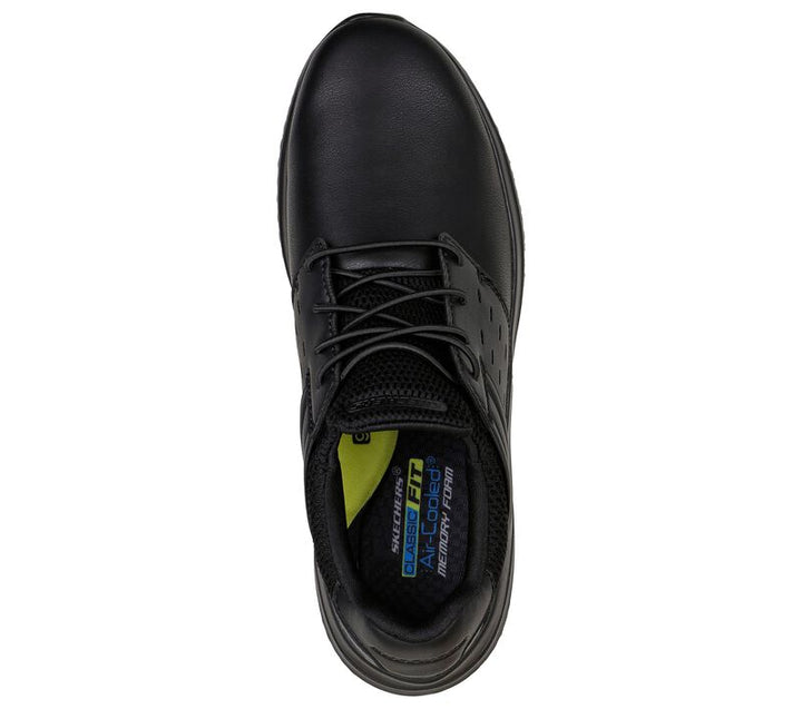 Mens Wide Fit Skechers Street Wear Delson 3.0 210308 Luxury Walking Trainers - Black in Black - Image 1