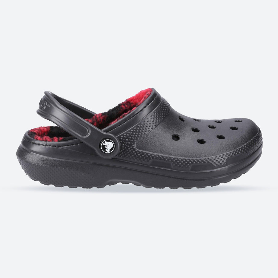 Men's Crocs 210738 Classic Lined Clog Sandals in Black/Buffalo - Image 1