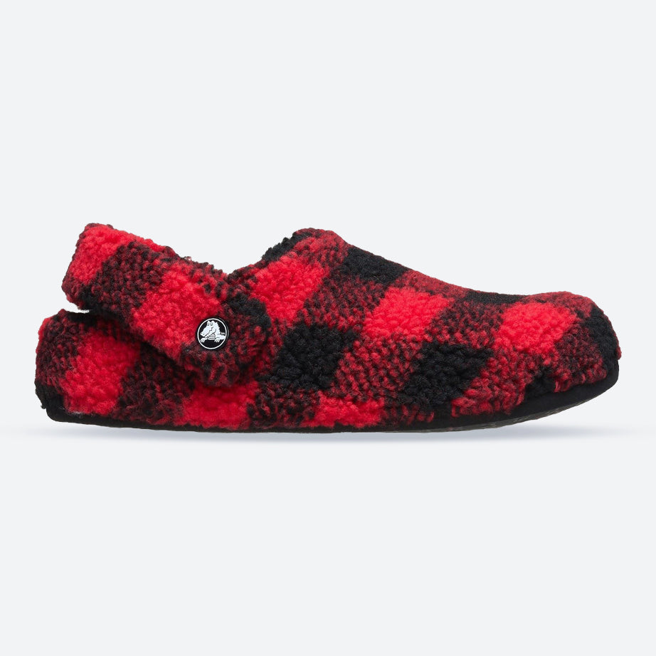 Men's Crocs 210755 Classic Cozzzy Slippers in Varsity Red/Black - Image 1