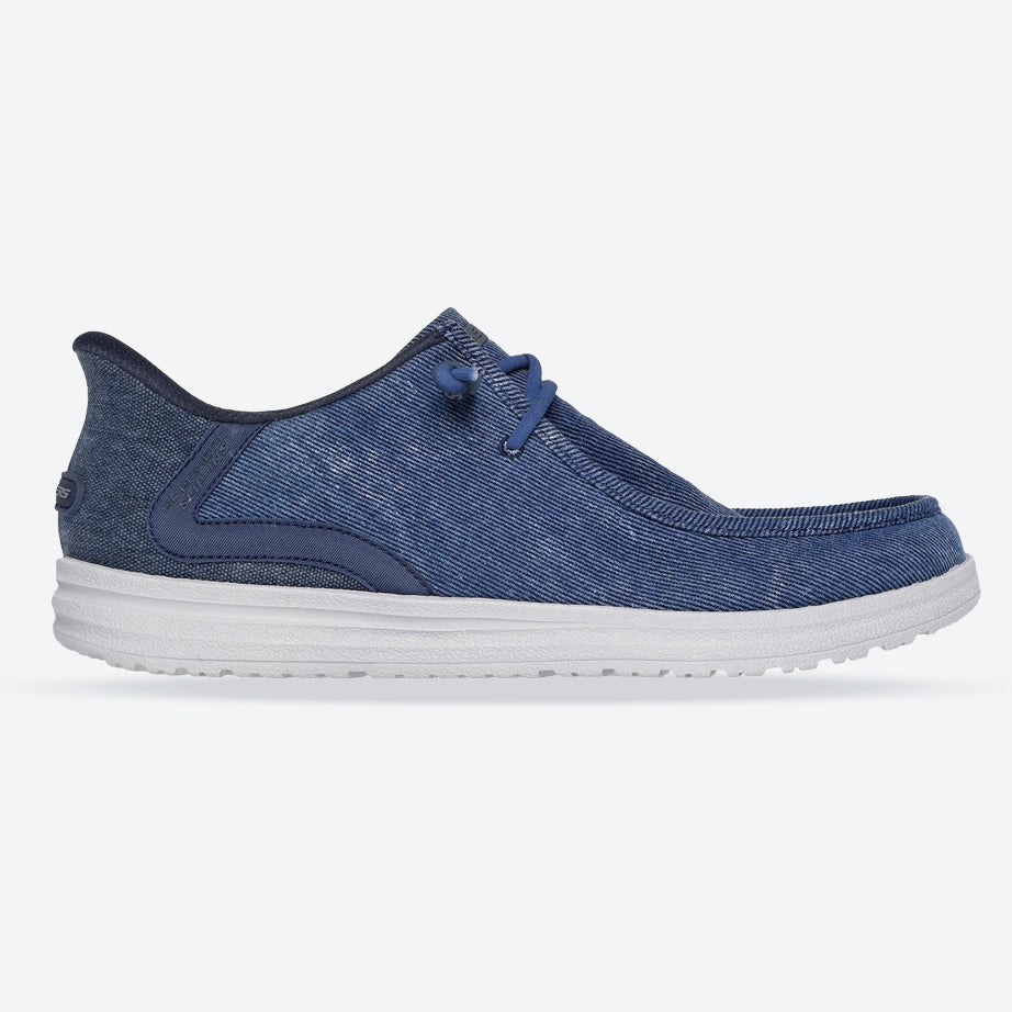 Men's Relaxed Fit Skechers 210959 Slip-ins Melson Coronado Trainers in Denim - Image 1