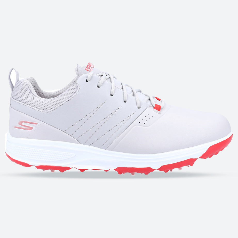 Men's Relaxed Fit Skechers 214002 Go Golf Torque Pro Sports Trainers in Grey/Red - Image 15