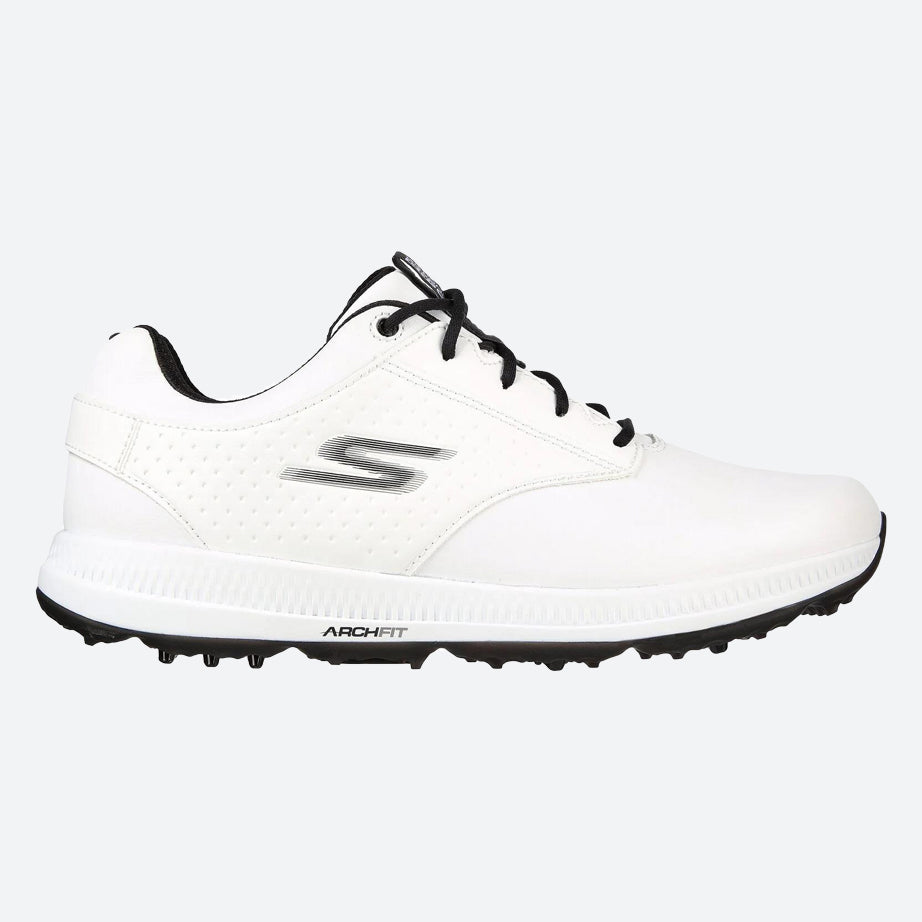 Men's Wide Fit Skechers 214043 Go Golf Elite 5 Legend Golf Waterproof Trainers in Black/White - Image 6
