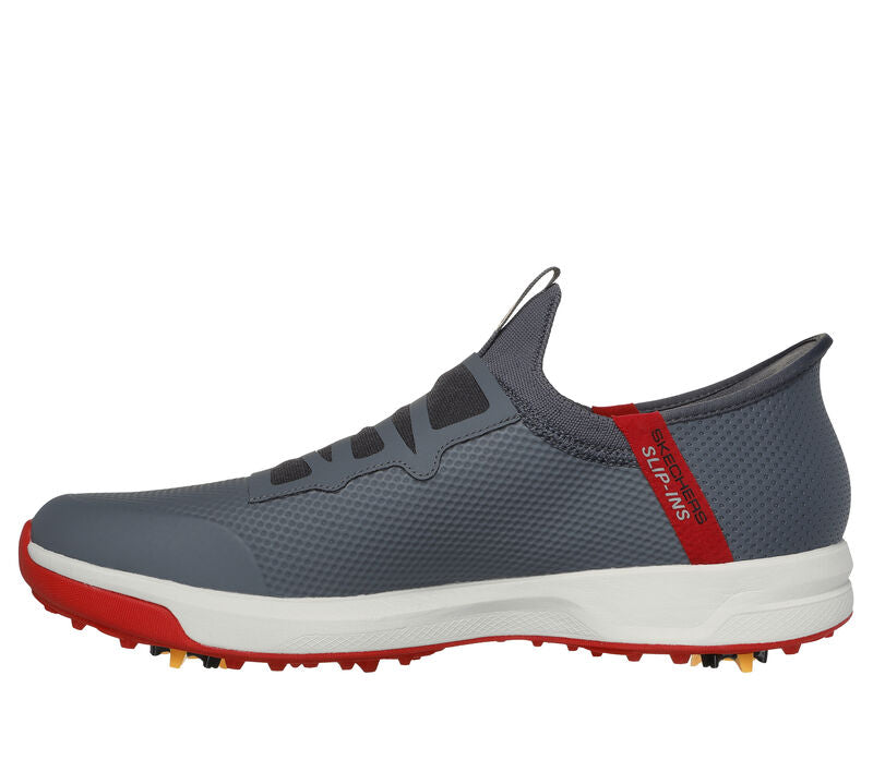 Men's Wide Fit Skechers 214076 Slip-ins Go Golf Elite Vortex Trainers in Black/Grey - Image 15