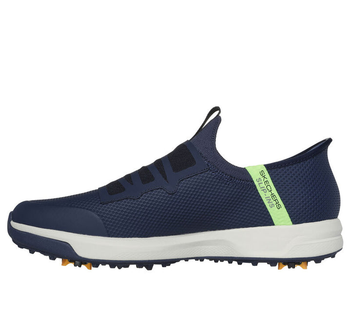 Men's Wide Fit Skechers 214076 Slip-ins Go Golf Elite Vortex Trainers in Black/Grey - Image 1