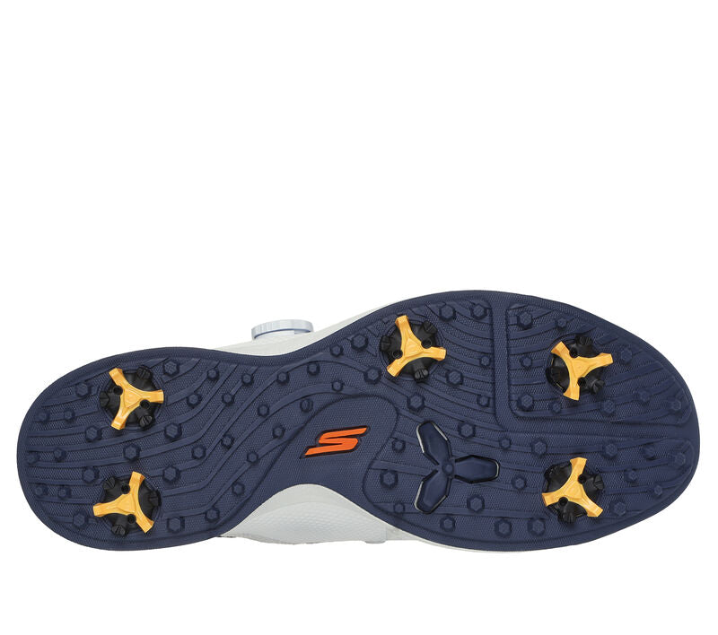 Men's Wide Fit Skechers 214076 Slip-ins Go Golf Elite Vortex Trainers in Black/Grey - Image 11
