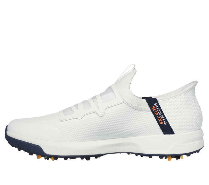 Men's Wide Fit Skechers 214076 Slip-ins Go Golf Elite Vortex Trainers in Black/Grey - Image 20