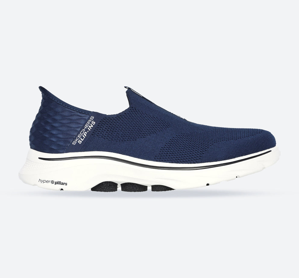 Men's Wide Fit Skechers 216641 Slip-ins Go Walk 7 Easy On 2 Trainers in Navy - Image 1