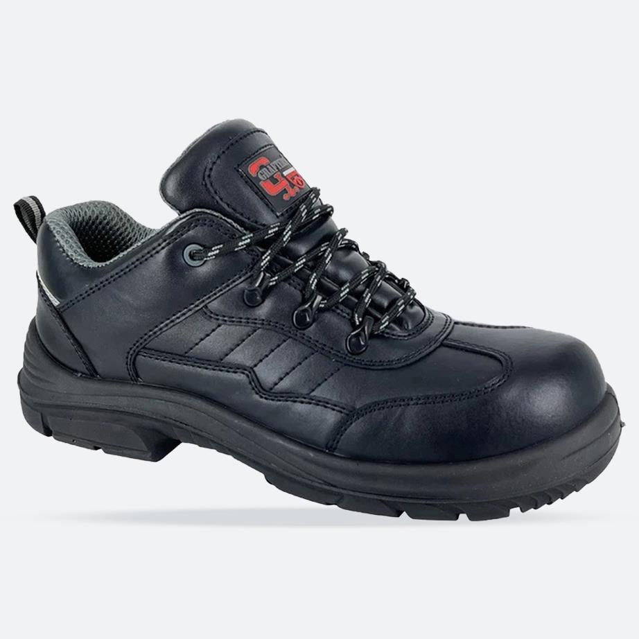 Men's Wide Fit Grafters M 303A Safety Shoes in Black - Image 1