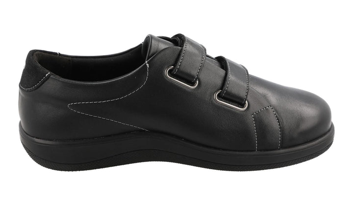 Women's Wide Fit DB Scott Shoes in Black - Image 1
