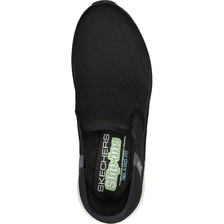 Men's Wide Fit Skechers 232455 D'Lux Walker Orford Trainers in Black - Image 1