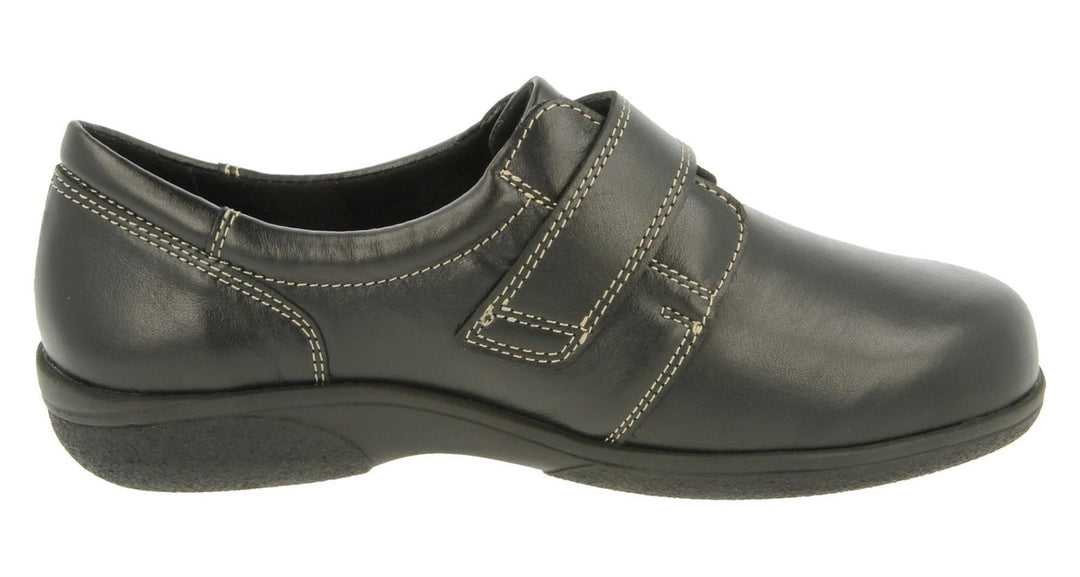 Womens Wide Fit DB Rory Shoes in Black - Image 4