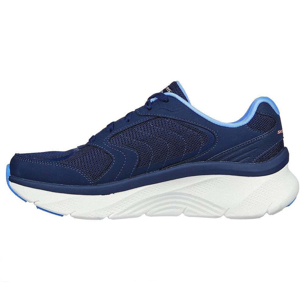 Women's Wide Fit Skechers 149686 Relaxed Fit Arch Fit D'lux Trainers in Navy/Blue - Image 2