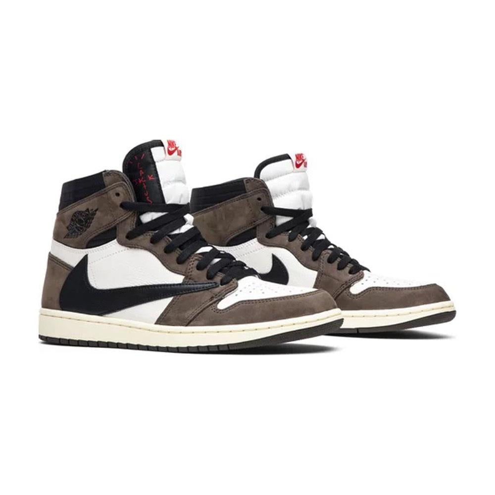 Men's Wide Fit Nike Jordan 1 Retro High Og Sp Boots in Mocha - Image 3