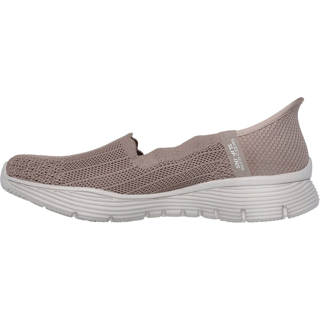 Women's Wide Fit Skechers 158980 Slip-ins Seager Believe It Shoes in Black - Image 9