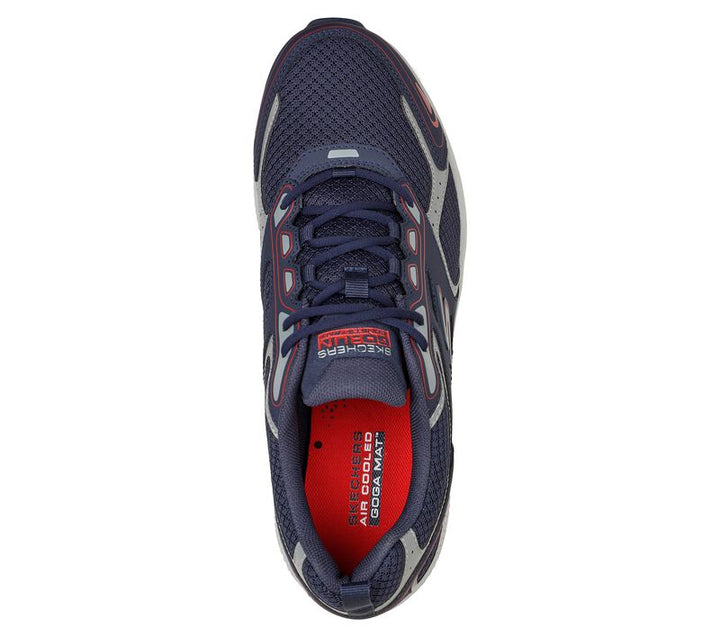 Men's Wide Fit Skechers 220034 Go Run Consistent Running Trainers - Navy/Red - Goga Mat in Navy/Red - Image 1