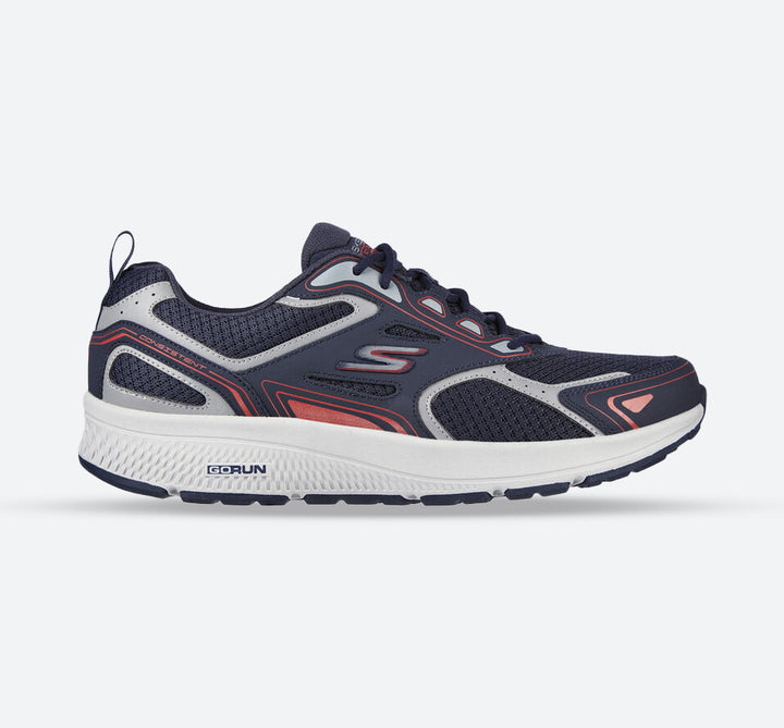 Men's Wide Fit Skechers 220034 Go Run Consistent Running Trainers - Navy/Red - Goga Mat in Navy/Red - Image 1