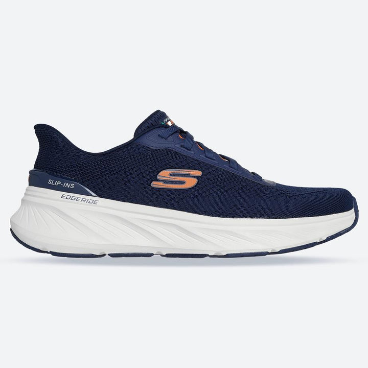 Men's Relaxed Fit Skechers 232846 Slip-ins Sport Edgeride Erlson Trainers in Navy/Orange - Image 1