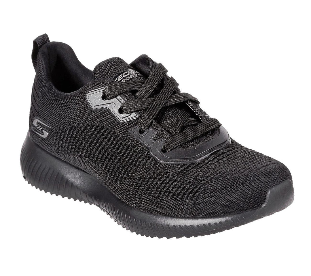 Womens Wide Fit Skechers Bobs Tough Talk-32504 Trainers - Black in Black - Image 3