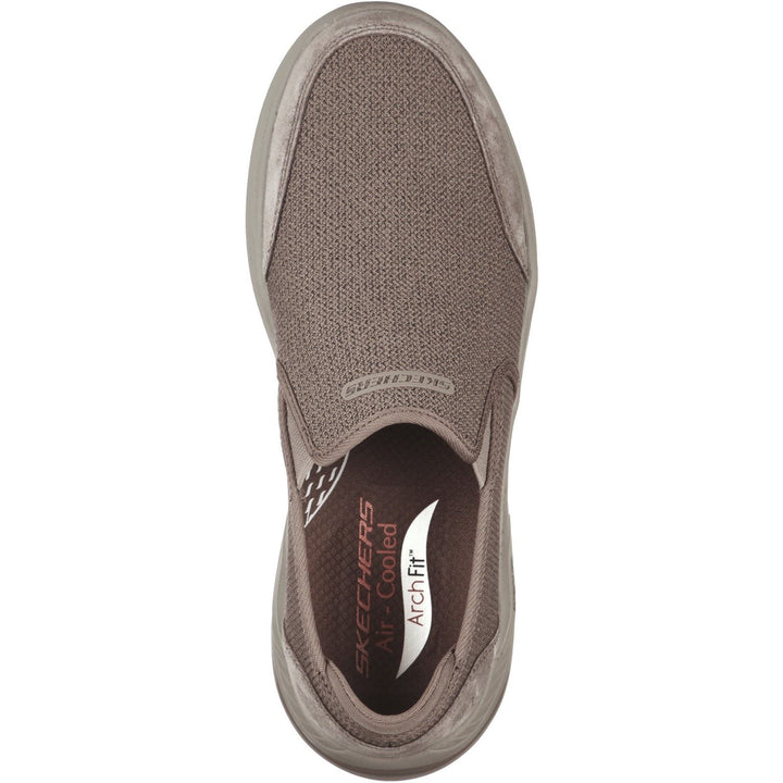 Men's Wide Fit Skechers 204509 Arch Fit Motley Ratel Slip On Trainers in Light Brown - Image 1