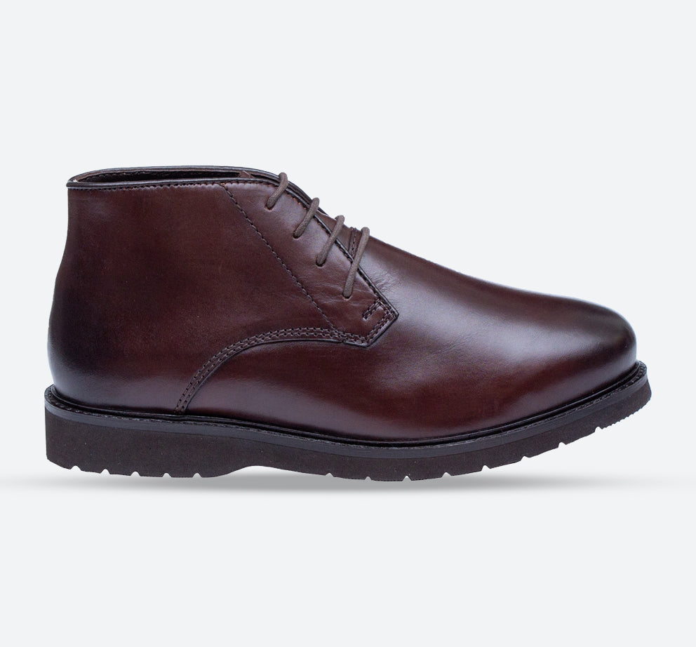 Men's Wide Fit Tredd Well William 22757 Leather Dress Boots in Brown - Image 1